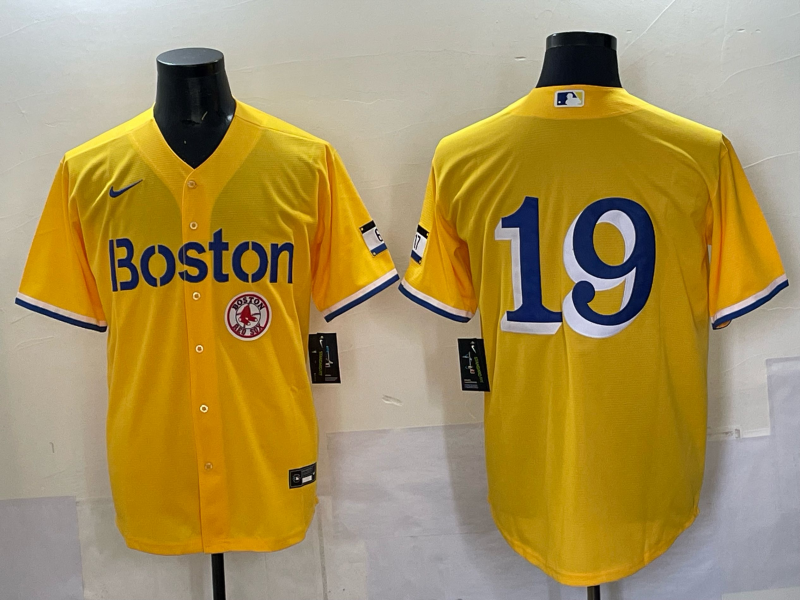 Men 2025 Boston Red Sox #19 Anthony yellow Nike MLB Jersey 004->boston red sox->MLB Jersey